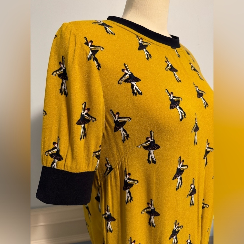 Besoreal - ‘Anna’ ballet dancers mustard knit blouse